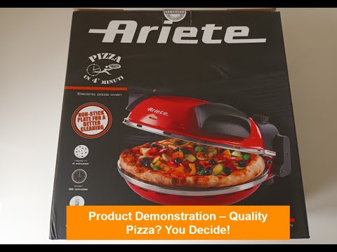 ARIETE OVEN 909 PIZZA IN 4 MINUTES - Review, test, real live cooking 