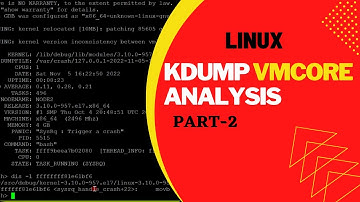 how to kdump vmcore analyse in rhel7 | linux crash tool basics |kernel panic  analysis |Linuxtak