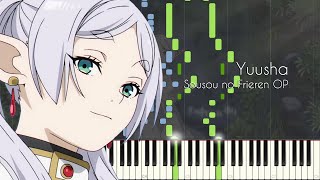 Video thumbnail of "[FULL] Yuusha - Sousou no Frieren OP - Piano Arrangement [Synthesia]"