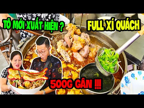 Tô Mới Xuất Hiện Hoành Tráng Món BÚN BÒ Full Xí Quách Kèm Nửa Ký Gân Đen Vũ Trụ Ngon Téc Nách.