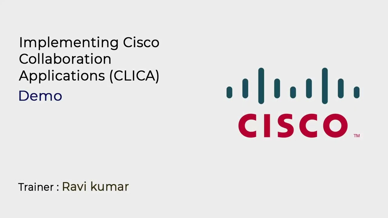 Learn Implementing Cisco Collaboration Applications (CLICA) online | Koenig Solutions