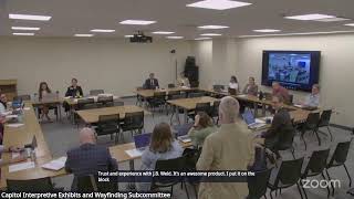 Capitol Interpretive Exhibits and Wayfinding Subcommittee, August 28, 2025