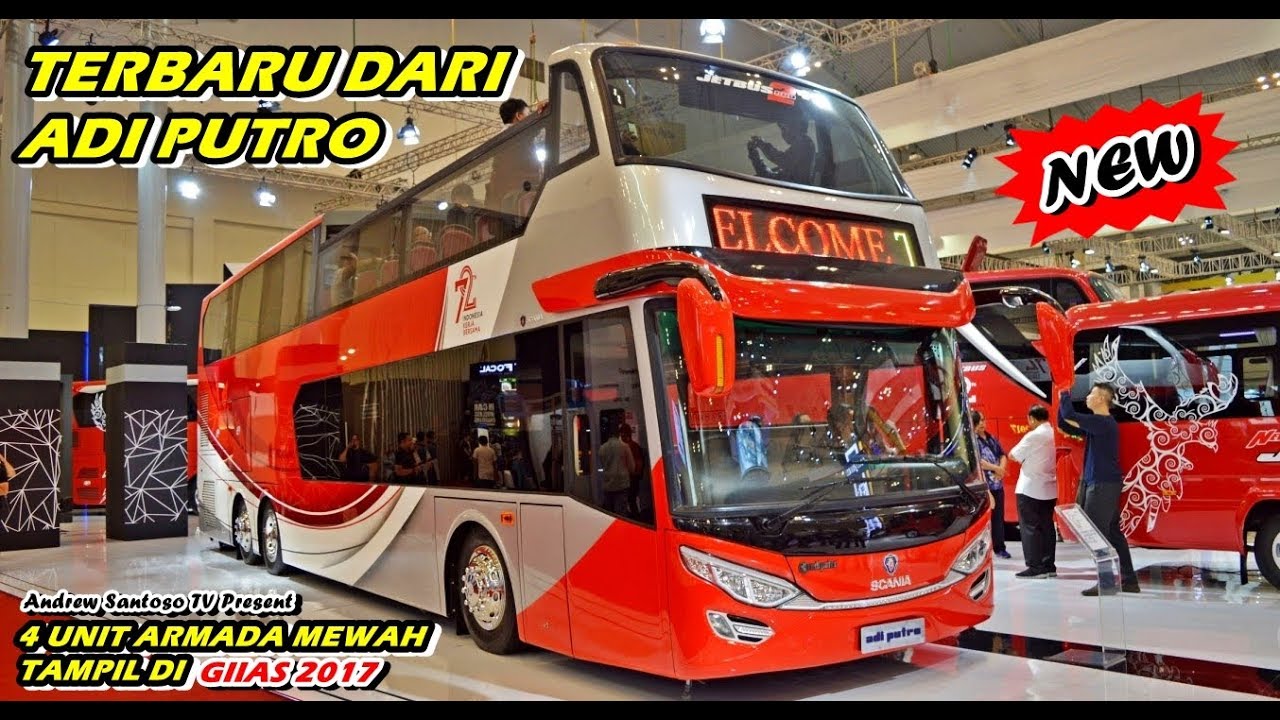 KEMEWAHAN BUS SUPER MEWAH TERBARU ADIPUTRO TAMPIL BEDA DI