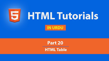 HTML Table | table, tr, td and th tag [Part 20] - HTML Tutorial in Hindi / Urdu