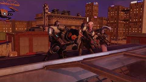 XCOM Chimera Squad - Funny Torque Breaching Animation (From Roof)