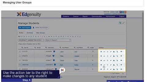 Edgeunity Managing user groups