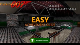 Goldeneye 007 Cheater! EASY Xbox Achievement Guide - Unlock Invisibility on Archives