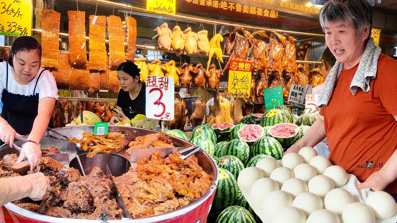廣東深圳市中心早市，老广的味道，地道廣式燒味真誘人，精品潮汕牛肉回头客赞不绝口，手工麵包充滿人文溫度，超大型水果市場堪稱水果天堂