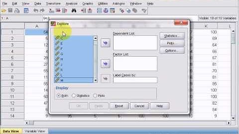 Tests of Normality 8: Multiple Variables.wmv