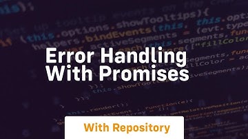 error handling with promises