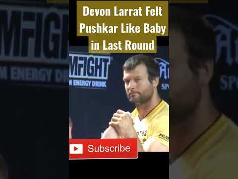 Devon Larrat felt Andrey Pushkar like baby #armwrestling #devonlarrat #johnbrzenk #deniscyplenkov