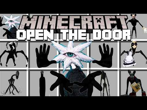 Minecraft OPEN THE DOOR MOD / SCARY OPEN THE DOOR STALKERS ADDON! (Minecraft Mods)