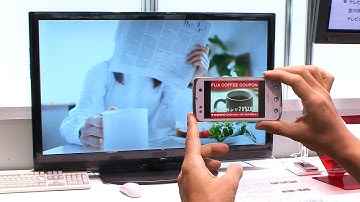 Fujitsu transmits data using video - Get info on your phone right from your TV screen #DigInfo