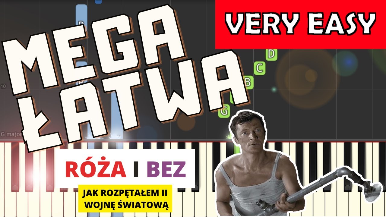 Roza I Bez Jak Rozpetalem Ii Wojne Swiatowa Matuszkiewicz Piano Tutorial Mega Latwa Wersja Youtube