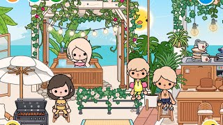 วันหยุดยาวซัมเมอร์และบ้านพักทะเลส่วนตัว 🪼🦀✨ Toca Boca (Sakura game) screenshot 5