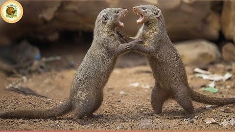 Leger van kleine mangoesten vecht om te overleven tegen toproofdieren Bandieten van Selous