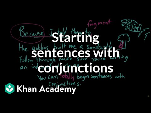 Video: Kan du använda bindeord i början av en mening?