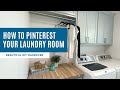 How to Pinterest Your Laundry Room || Beautiful DIY Makeover