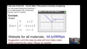 16 Piecewise Function Graphing