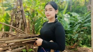 WOOW‼️NEMENIN NENG SILVINA GADIS DESA MONTOK DAN CANTIK MENCARI KAYU BAKAR BUAT MASAK