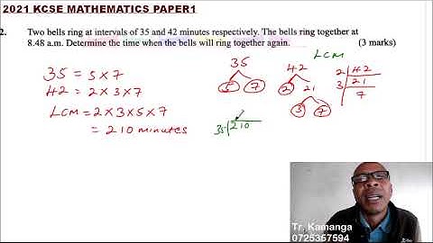 2021 KCSE MATHEMATICS PAPER 1 QUESTION 2