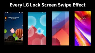 Every LG Lock Screen Swipe Effect screenshot 3