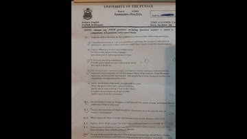 Drama Past Papers Punjab University | MA English solved papers pdf | pu past papers | Bhutta Academe
