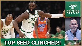 Boston Celtics clinch top overall seed, win 60th game, beating OKC Thunder by 35