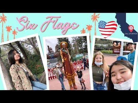 Trip to Six-Flags in Vallejo, CA | Bunny in America🇺🇸| Bujinlham's Channel