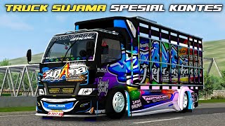 SHARE MOD TRUCK CANTER SUJAMA SPESIAL KONTES || MOD BUSSID TERBARU