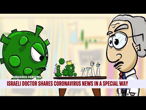 Arab-Israeli Doctor Illustrates the Fight Against COVID-19 to Patients Through His Cartoon Work