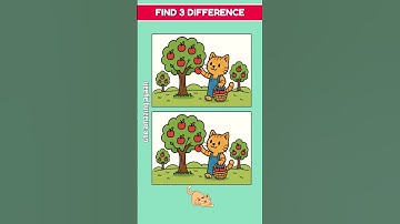 Can You Spot the 3 Differences? 🔍 Only 1% Can!  #shorts #shortvideo #youtubeshorts