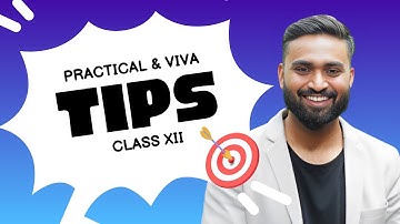 PRACTICAL & VIVA TIPS Class-12 | Boards Exam 2024-25 ISC| Shubham Jagdish | 8112601234