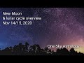 New Moon and lunar cycle overview - November 14th and 15th, 2020 - true sidereal astrology