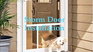 Storm Door Doggy Door Install step by step Easy