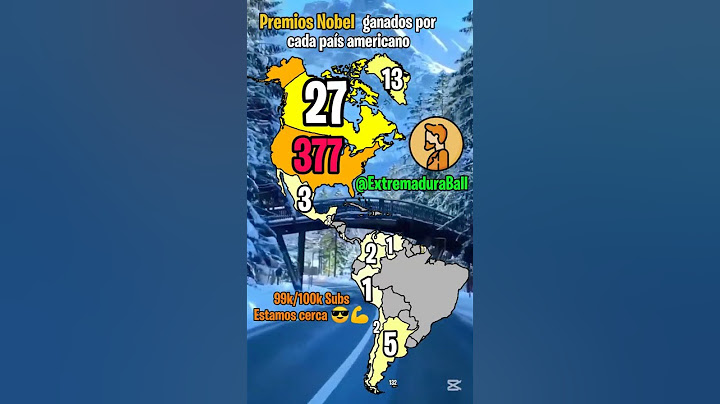 Premios Nobel ganados por cada país americano 🏆 #mapping #geography #america #shorts #map