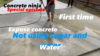 Doing exposed Aggregate without sugar and water . You won’t believe what happened at the end