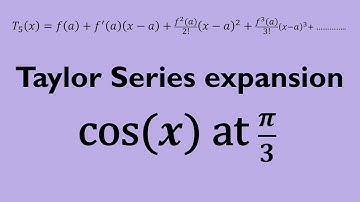 Taylor Series of cos(x) at pi/3 5th degree polynomial