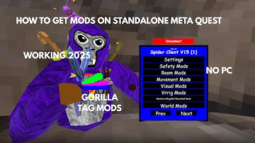HOW TO GET GORILLA TAG MODS WITH NO PC WORKING 2025 STANDALONE! (WORKING CHECK DESC)