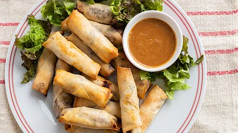 Air Fryer Homemade Chicken Egg Rolls with Time & Temp.