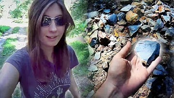 Exploring a Flint Ridge Quarry at Nethers Farm in Ohio.  Rockhound How to find flint Vlog!