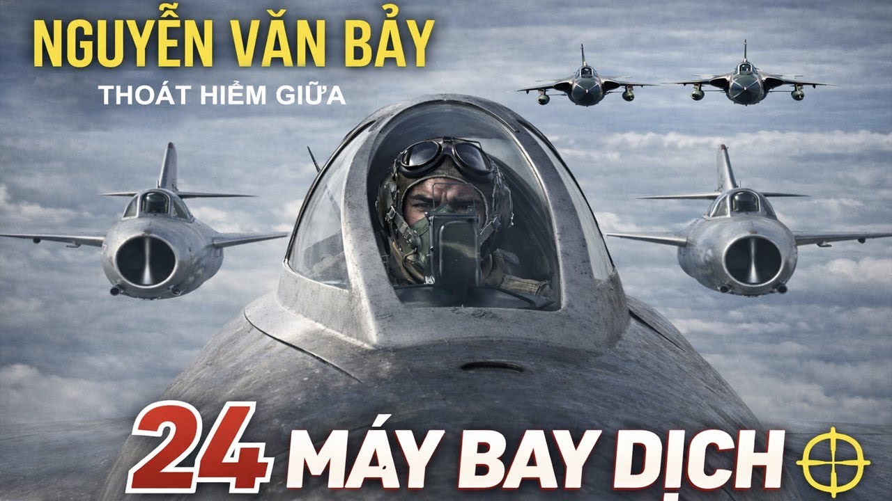 Nguyễn Văn Bảy Cùng Phi Đội Thoát Hiểm Trước 24 Tiêm Kích Mỹ.