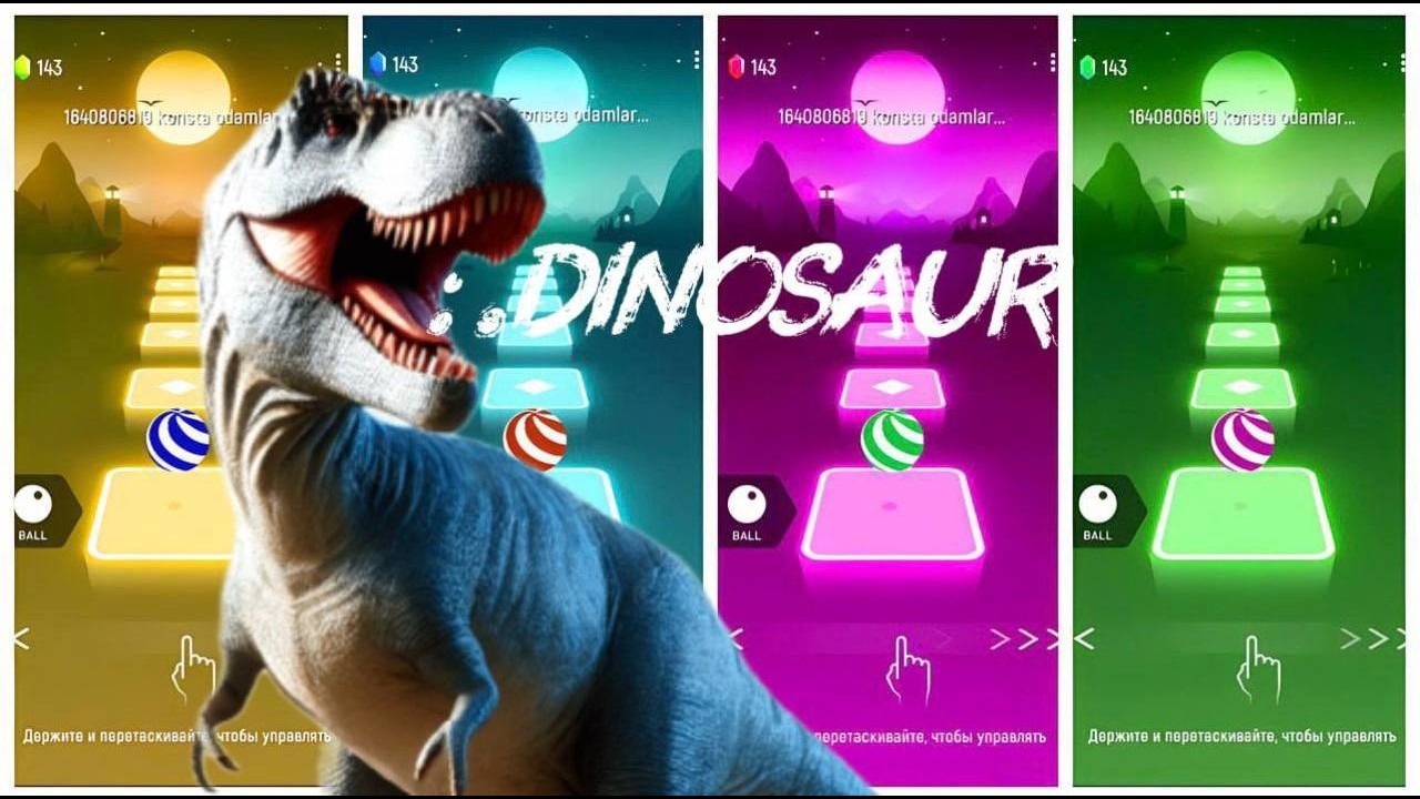 🦖 Godzilla King 👑 VS Godzilla Atomic Breath 💥 | Tiles Hop EDM Rush 🎶🔥