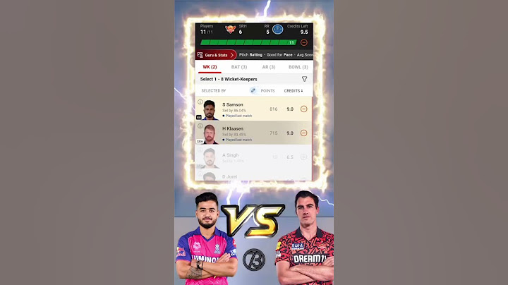 SRH vs RR Dream11 Prediction 🔥| Srh vs Rr Dream 11 Team 🥵| #Ipl #srh #rr