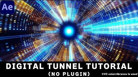 【After Effects】Digital Tunnel Effect Tutorial【effect background】【Game VFX】【flactalnoise】【No Plugins】