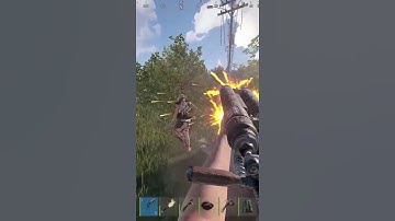 I followed him out of outpost - Rust #shorts