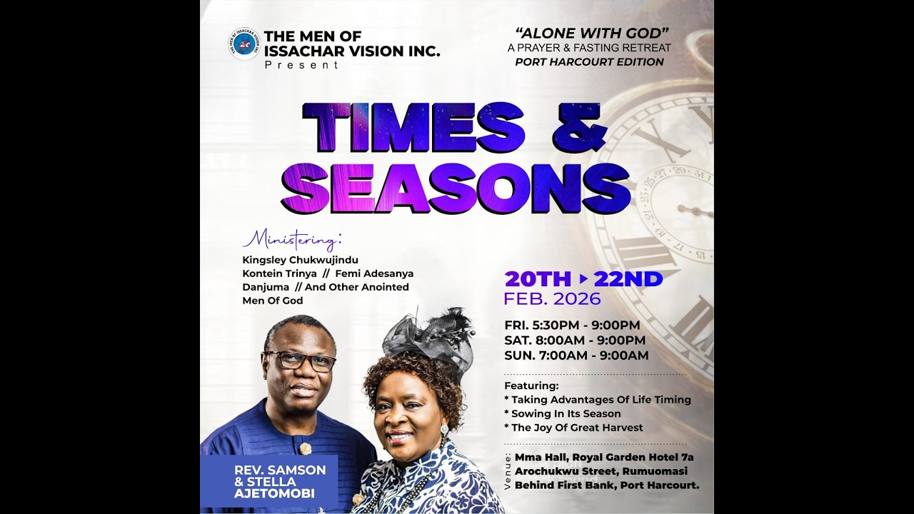 ALONE WITH GOD|| DAY 1 || PORT HARCOURT EDITION || 20TH FEBRUARY 2026