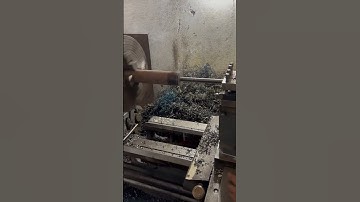 Long drill on lathe Mc