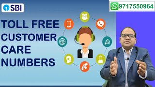 Toll Free Customer Care Numbers of Various Services of State Bank of India screenshot 1