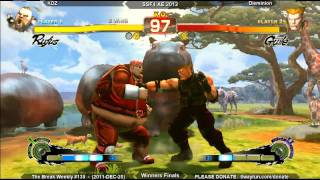 The Break #139 - SSF4ae 2012 WF - KDZ VS Dieminion